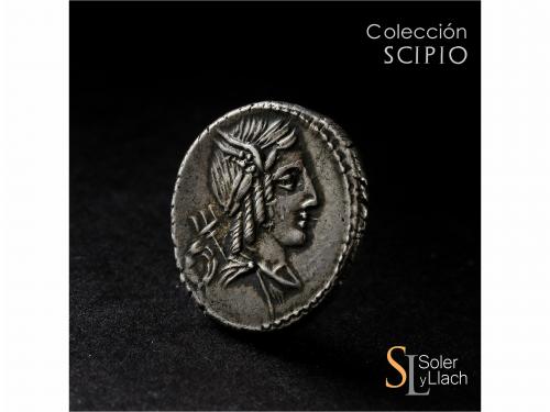 REPÚBLICA ROMANA. Denario. 85 a.C. JULIA. L. Julius Bursio. 