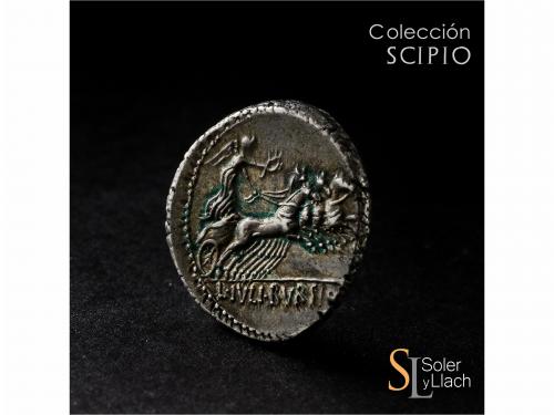 REPÚBLICA ROMANA. Denario. 85 a.C. JULIA. L. Julius Bursio. 