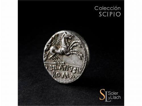 REPÚBLICA ROMANA. Denario. 91 a.C. JUNIA. D. Junius Silanus 