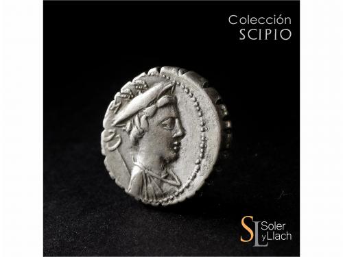 REPÚBLICA ROMANA. Denario. 82 a.C. MAMILIA. C. Mamilius Lime