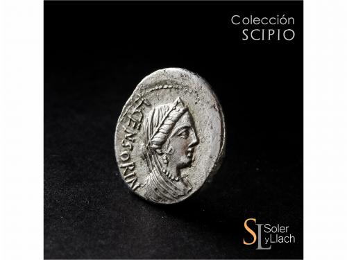 REPÚBLICA ROMANA. Denario. 88 a.C. MARCIA. L. Marcius Censor