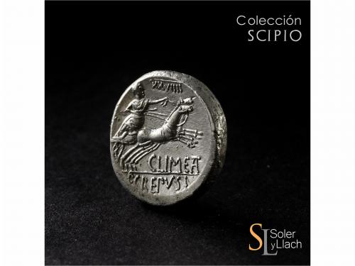 REPÚBLICA ROMANA. Denario. 88 a.C. MARCIA. L. Marcius Censor