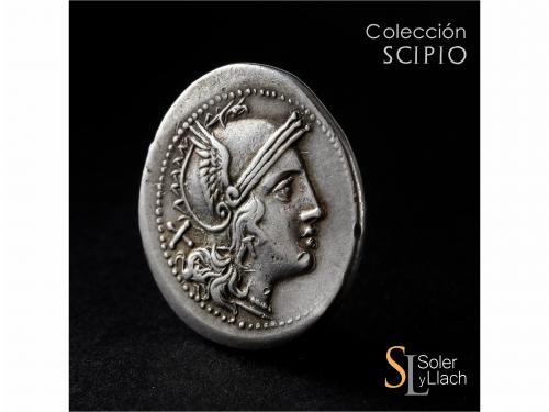 REPÚBLICA ROMANA. Denario. 211-210 a.C. ANÓNIMO. SICILIA. Re