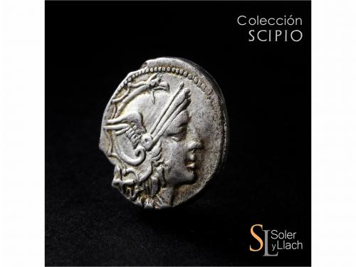 REPÚBLICA ROMANA. Denario. 202-198 a.C. ANÓNIMO. CECA INCIER