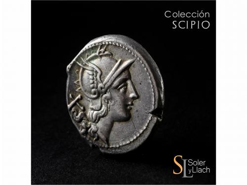 REPÚBLICA ROMANA. Denario. 200-195 a.C. ANÓNIMO. SUDESTE de 