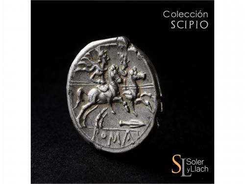 REPÚBLICA ROMANA. Denario. 200-195 a.C. ANÓNIMO. SUDESTE de 