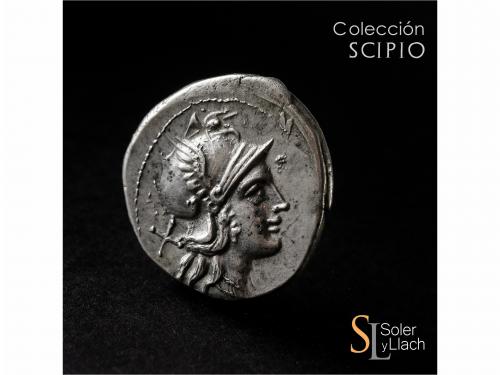 REPÚBLICA ROMANA. Denario. 157-156 a.C. ANÓNIMO. Rev.: Victo