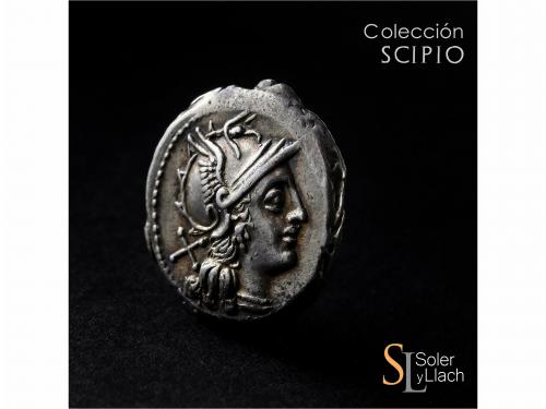 REPÚBLICA ROMANA. Denario. 157-156 a.C. ANÓNIMO. Rev.: Victo