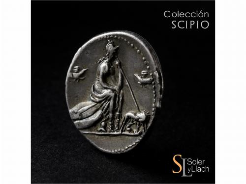 REPÚBLICA ROMANA. Denario. 115-114 a.C. ANÓNIMO. ITALIA CENT