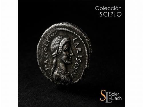 REPÚBLICA ROMANA. Denario. 43 a.C. ACCOLEIA. P. Accoleius La