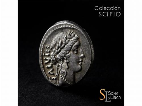 REPÚBLICA ROMANA. Denario. 55 a.C. ACILIA. Man. Acilius Glab