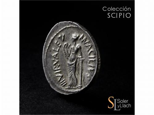 REPÚBLICA ROMANA. Denario. 55 a.C. ACILIA. Man. Acilius Glab