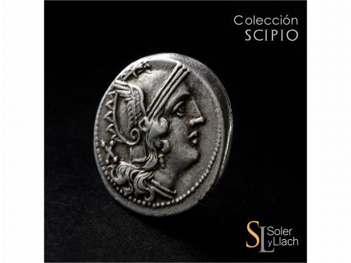 REPÚBLICA ROMANA. Denario. 210-208 a.C. AELIA. C. Aelius. Re