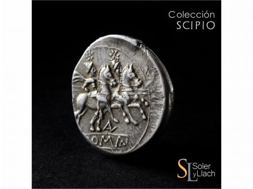 REPÚBLICA ROMANA. Denario. 210-208 a.C. AELIA. Aelius. CECA 