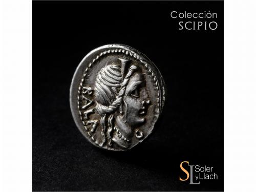 REPÚBLICA ROMANA. Denario. 92 a.C. AELIA. C. Allius Bala. An