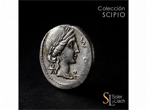 REPÚBLICA ROMANA. Denario. 114-113 a.C. AEMILIA. Man. Aemili