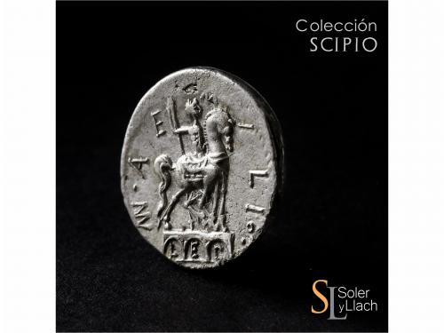 REPÚBLICA ROMANA. Denario. 114-113 a.C. AEMILIA. Man. Aemili