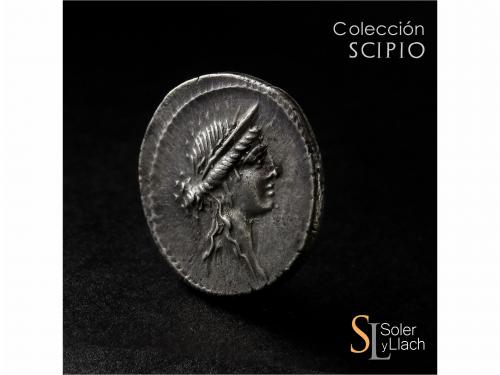 REPÚBLICA ROMANA. Denario. 61 a.C. AEMILIA. M. Aemilius Lepi