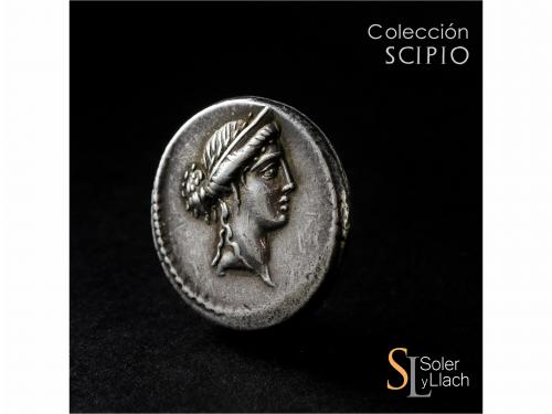 REPÚBLICA ROMANA. Denario. 61 a.C. AEMILIA. M. Aemilius Lepi