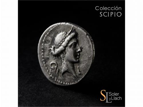 REPÚBLICA ROMANA. Denario. 61 a.C. AEMILIA. M. Aemilius Lepi