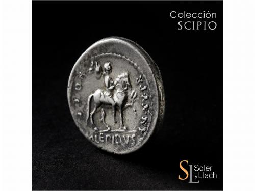 REPÚBLICA ROMANA. Denario. 61 a.C. AEMILIA. M. Aemilius Lepi