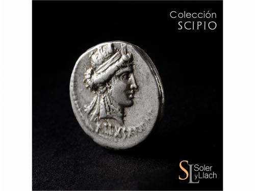 REPÚBLICA ROMANA. Denario. 61 a.C. AEMILIA. M. Aemilius Lepi