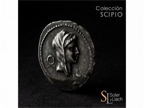 REPÚBLICA ROMANA. Denario. 61 a.C. AEMILIA. M. Aemilius Lepi