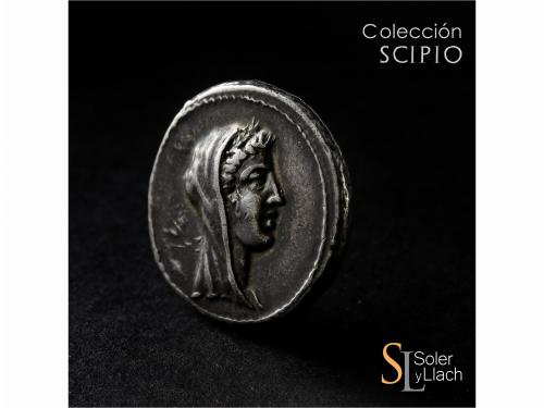 REPÚBLICA ROMANA. Denario. 61 a.C. AEMILIA. M. Aemilius Lepi