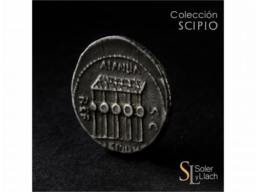 REPÚBLICA ROMANA. Denario. 61 a.C. AEMILIA. M. Aemilius Lepi