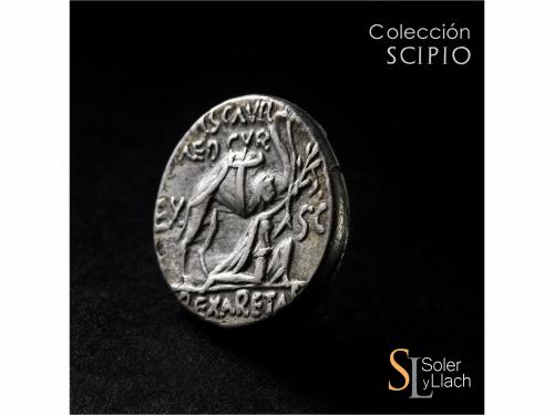 REPÚBLICA ROMANA. Denario. 58 a.C. AEMILIA. M. Aemilius Scau