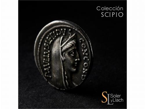 REPÚBLICA ROMANA. Denario. 62 a.C. AEMILIA. Paullus Aemilius