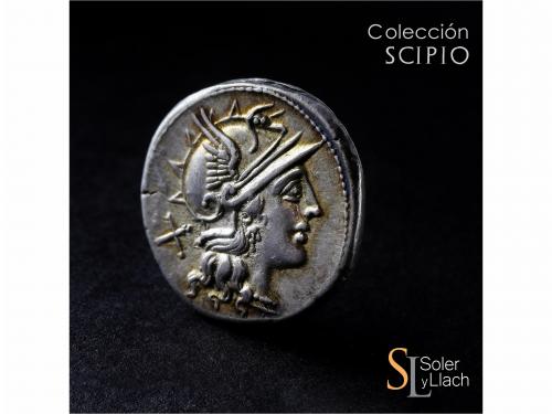 REPÚBLICA ROMANA. Denario. 150 a.C. AFRANIA. Spurius Afranus