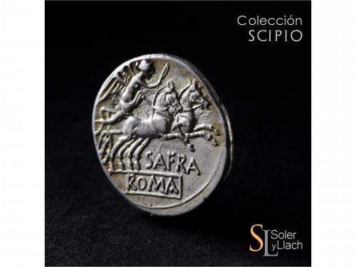 REPÚBLICA ROMANA. Denario. 150 a.C. AFRANIA. Spurius Afranus