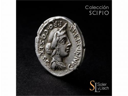 REPÚBLICA ROMANA. Denario. 82-81 a.C. ANNIA. C. Annius y Luc