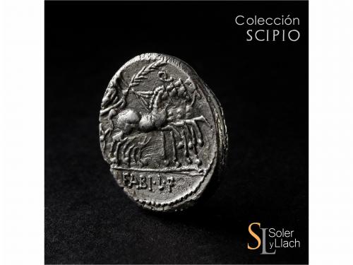 REPÚBLICA ROMANA. Denario. 82-81 a.C. ANNIA. C. Annius y Luc