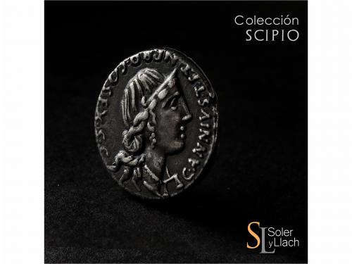 REPÚBLICA ROMANA. Denario. 82-81 a.C. ANNIA. C. Annius y Luc