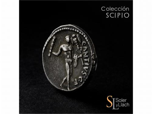 REPÚBLICA ROMANA. Denario. 47 a.C. ANTIA. C. Antius C. f Res