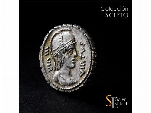 REPÚBLICA ROMANA. Denario. 71 a.C. AQUILLIA. Manius Aquilliu