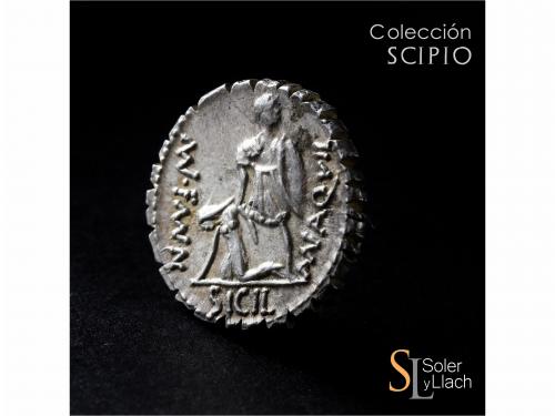 REPÚBLICA ROMANA. Denario. 71 a.C. AQUILLIA. Manius Aquilliu