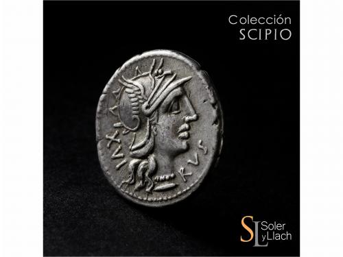 REPÚBLICA ROMANA. Denario. 140 a.C. AUFIDIA. Marcus Aufidius