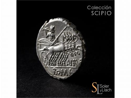 REPÚBLICA ROMANA. Denario. 144 a.C. AURELIA. Aurelius Rufus.