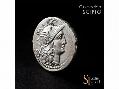 REPÚBLICA ROMANA. Denario. 194-190 a.C. BAEBIA. C. Baebius T