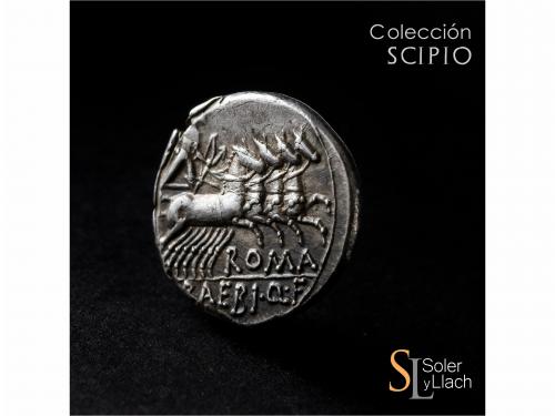 REPÚBLICA ROMANA. Denario. 137 a.C. BAEBIA. Marcius Baebius 