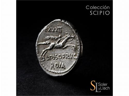 REPÚBLICA ROMANA. Denario. 90-89 a.C. CALPURNIA. L. Calpurni