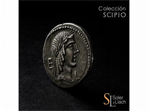 REPÚBLICA ROMANA. Denario. 90-89 a.C. CALPURNIA. L. Calpurni