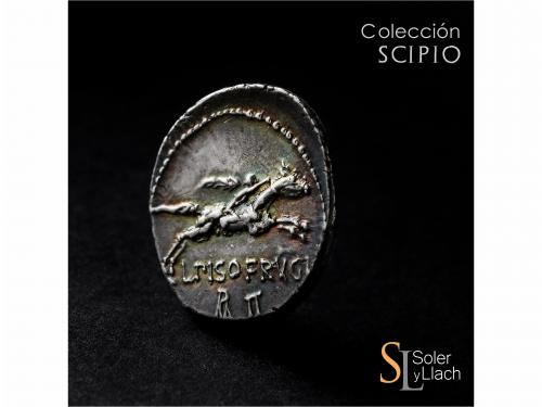 REPÚBLICA ROMANA. Denario. 90-89 a.C. CALPURNIA. L. Calpurni