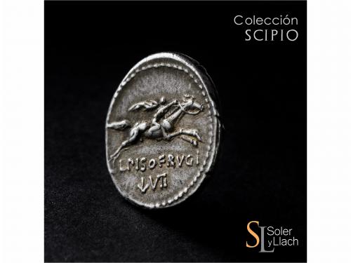 REPÚBLICA ROMANA. Denario. 90-89 a.C. CALPURNIA. L. Calpurni