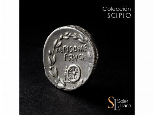 REPÚBLICA ROMANA. Denario. 68-66 a.C. CALPURNIA. M. Calpurni