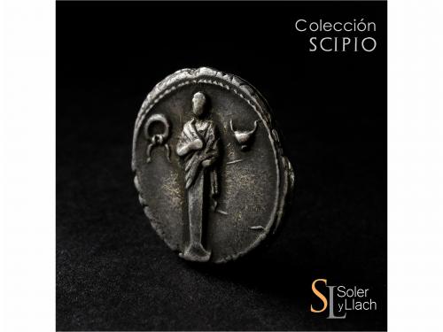 REPÚBLICA ROMANA. Denario. 68-66 a.C. CALPURNIA. M. Calpurni