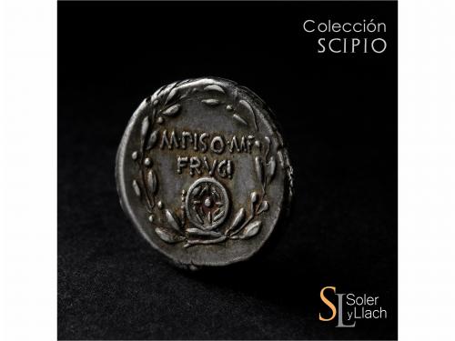 REPÚBLICA ROMANA. Denario. 68-66 a.C. CALPURNIA. M. Calpurni